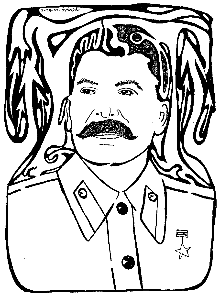 Maze Portrait of Joseph Stalin