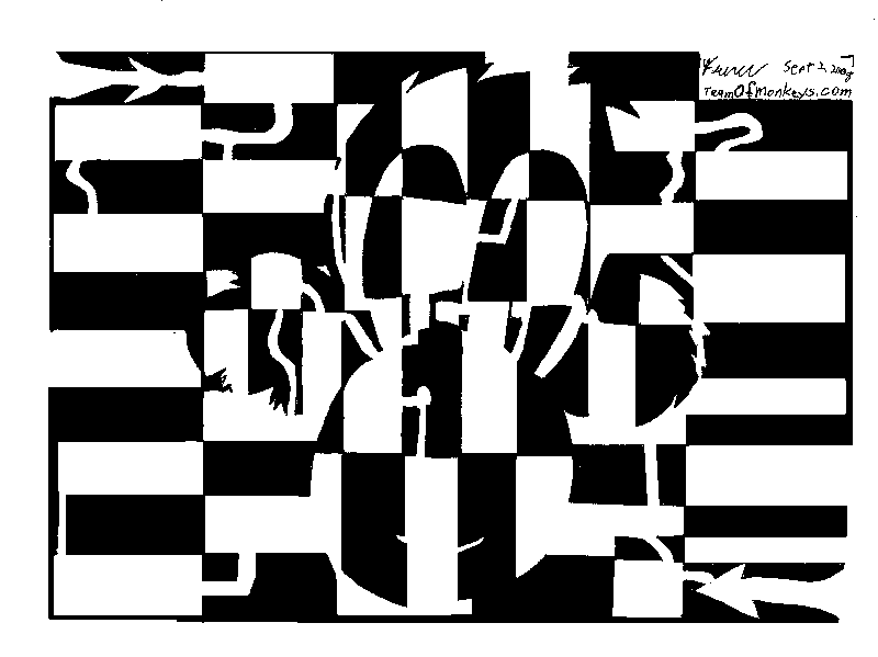 maze of monkey illusion medium ink blot mazes 2009 inkblotmazes yonatan frimer