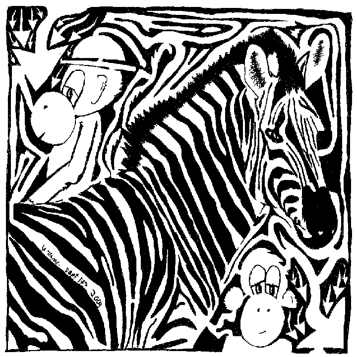 Zebra Maze Comic