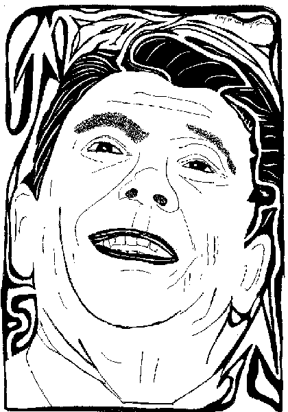 President Ronald Reagan, Maze Portrait