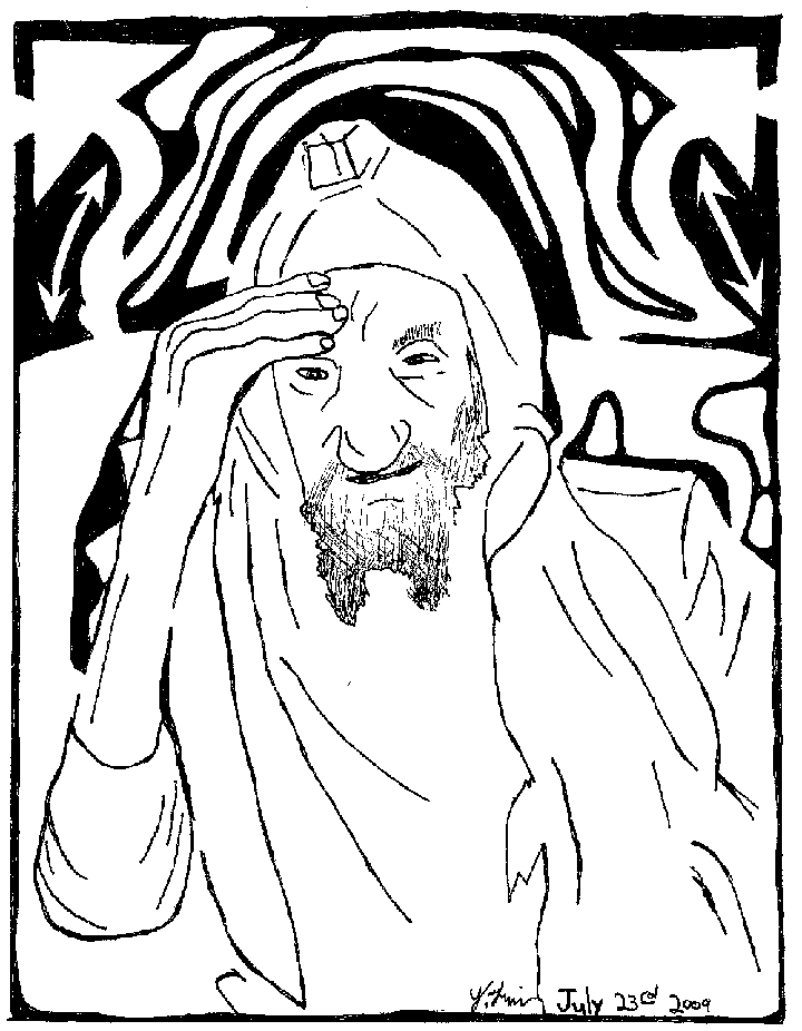 The great baba sali maze artwork of baba sali